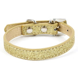 Crystal Leather Dog Collars