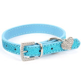 Crystal Leather Dog Collars