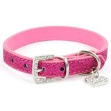 Crystal Leather Dog Collars