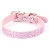 Crystal Leather Dog Collars