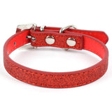 Crystal Leather Dog Collars