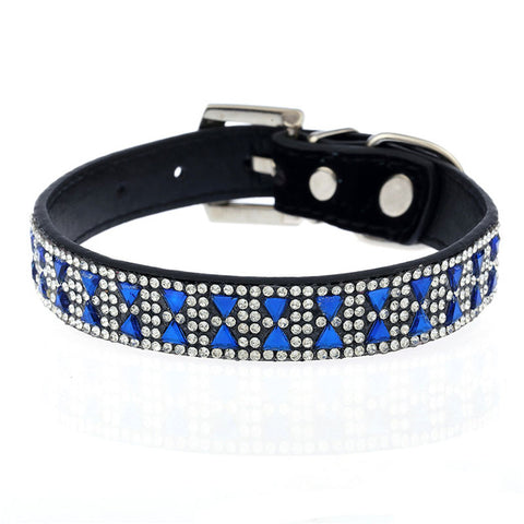 Rhinestone Studded Bling Dog Collar