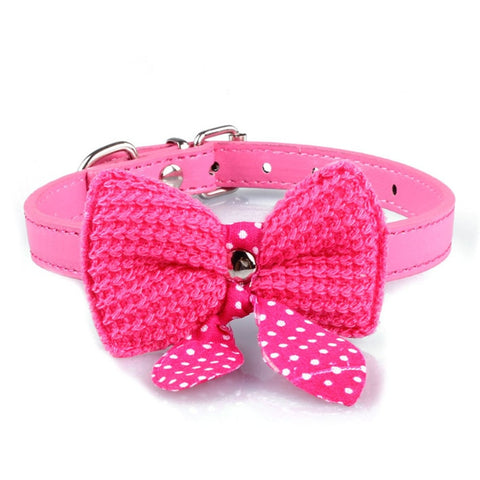 Bowknot Puppy Collars