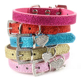 Crystal Leather Dog Collars