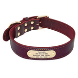 Personalized Leather Dog Collar