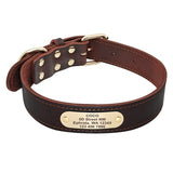Personalized Leather Dog Collar