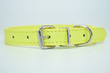 Leather Solid Soft Dog Collar