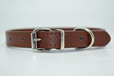 Leather Solid Soft Dog Collar