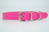 Leather Solid Soft Dog Collar