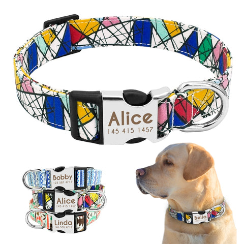 Dog Collar Personalized Nylon