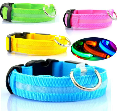 Nylon Dog Collar Safety LED