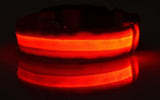 Nylon Dog Collar Safety LED