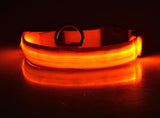 Nylon Dog Collar Safety LED