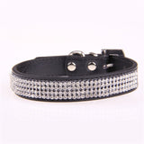 Bling Collar Rhinestone Leather Crystal Puppy Collar