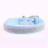 Bling Collar Rhinestone Leather Crystal Puppy Collar