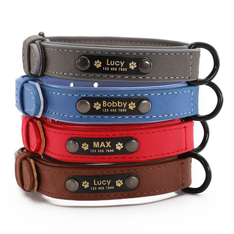 Dog Collars Personalized Leather